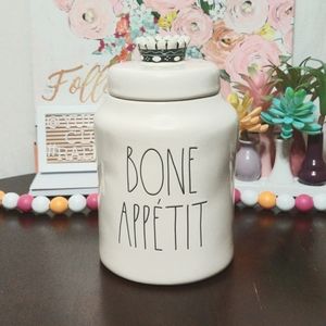 🆕 Rae Dunn BONE APPÉTIT Food Storage Container